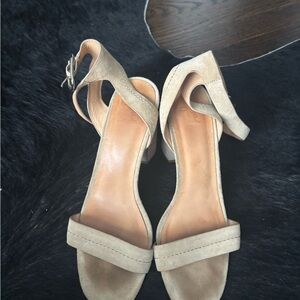 Joie Tan Suede Heeled Sandals